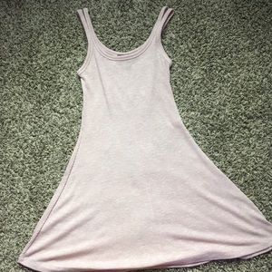 a blush skater dress